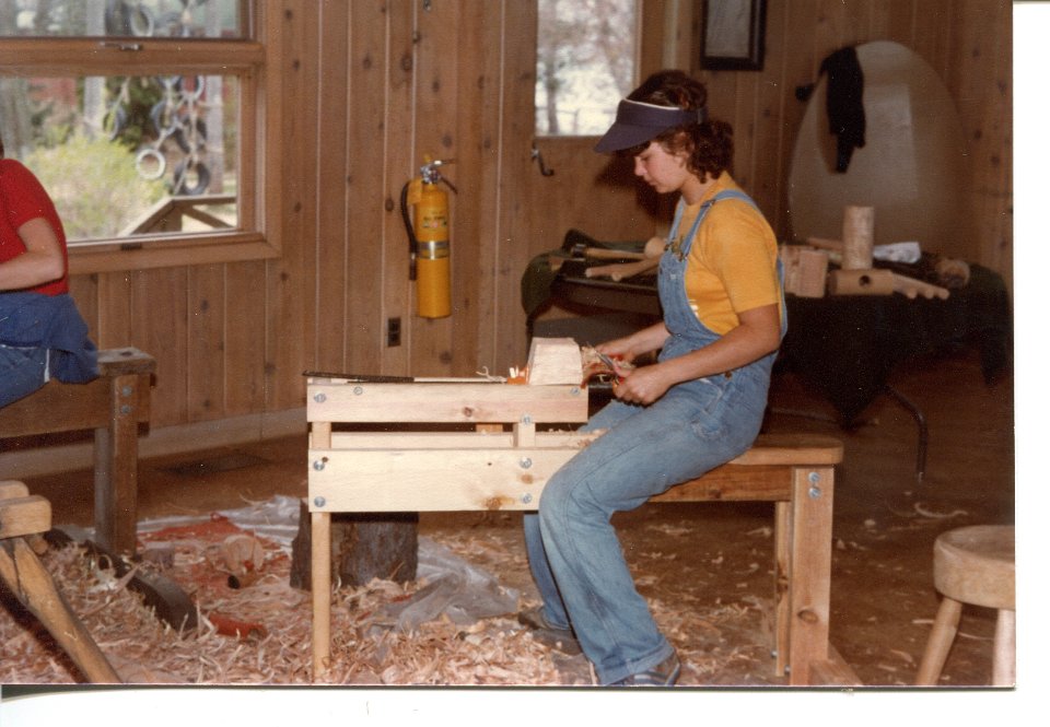 Wood working - dining hall 1983